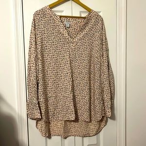 EUC mini heart print blouse